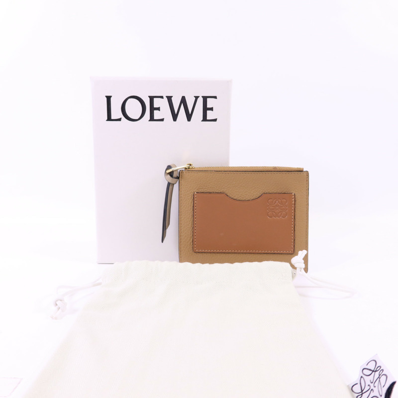 LOEWE 牛皮皮革Card Case金扣卡片套-15