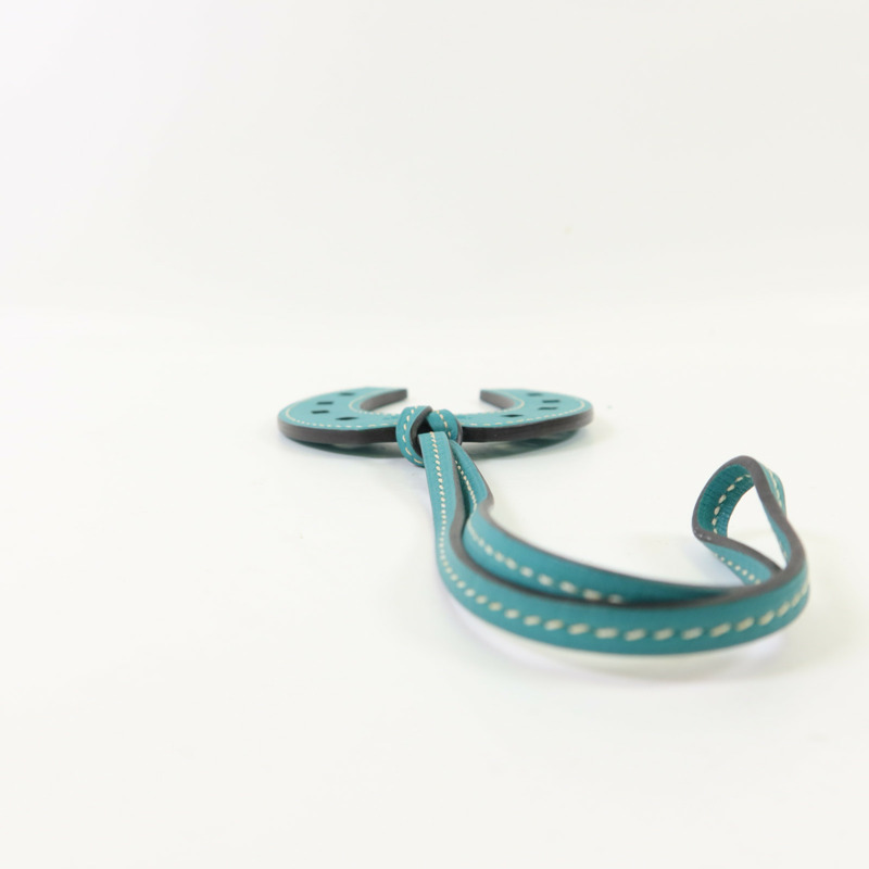 HERMES Swift皮革Paddock Horse Shoes Charm掛飾-4