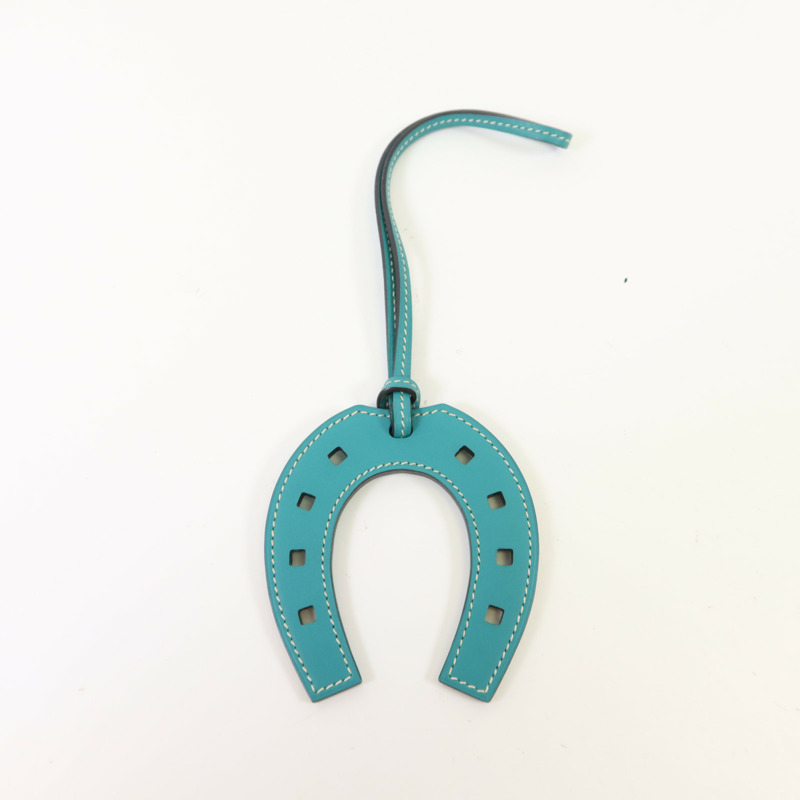 HERMES Swift皮革Paddock Horse Shoes Charm掛飾-7