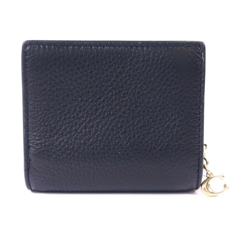 COACH 牛皮皮革Wallet金扣錢包-1