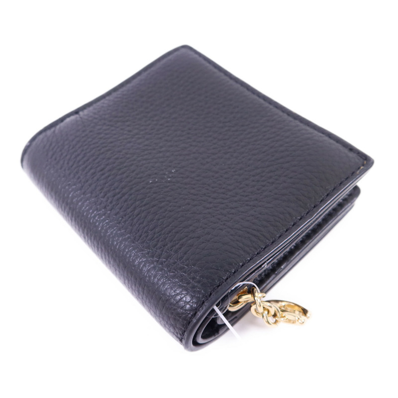 COACH 牛皮皮革Wallet金扣錢包-3