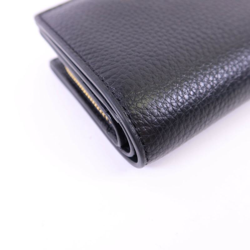 COACH 牛皮皮革Wallet金扣錢包-11