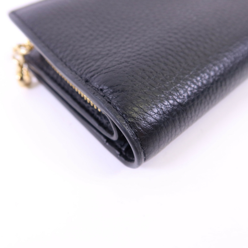 COACH 牛皮皮革Wallet金扣錢包-13