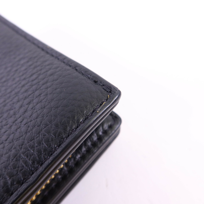 COACH 牛皮皮革Wallet金扣錢包-15