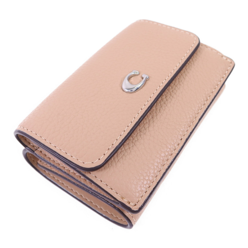 COACH 牛皮皮革Wallet銀扣錢包-2