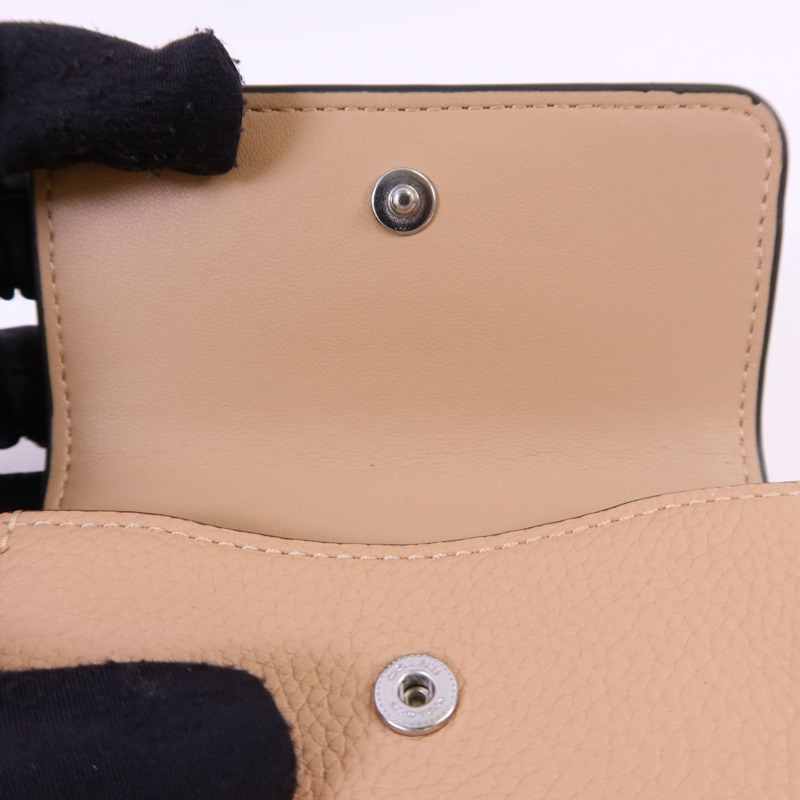 COACH 牛皮皮革Wallet銀扣錢包-10