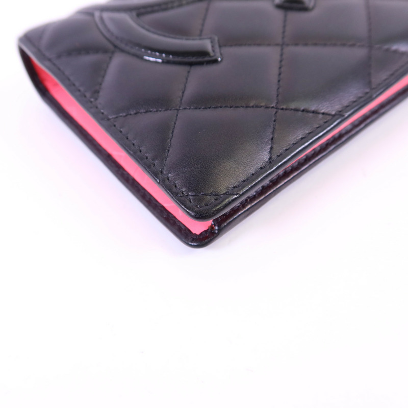 CHANEL 牛皮皮革Cambon Wallet長錢包-9