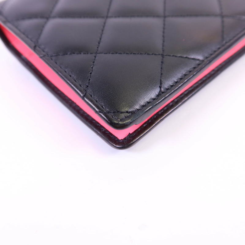 CHANEL 牛皮皮革Cambon Wallet長錢包-12