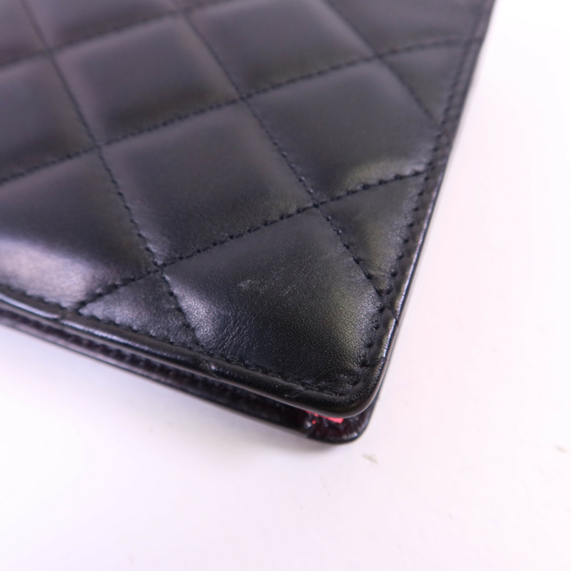 CHANEL 牛皮皮革Cambon Wallet長錢包-13