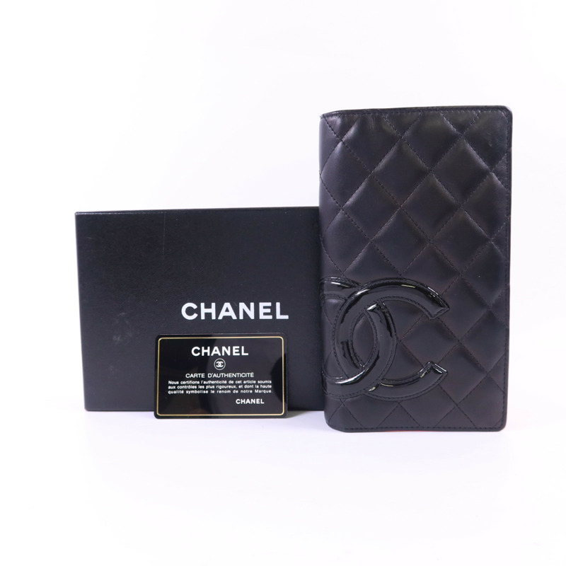 CHANEL 牛皮皮革Cambon Wallet長錢包-20