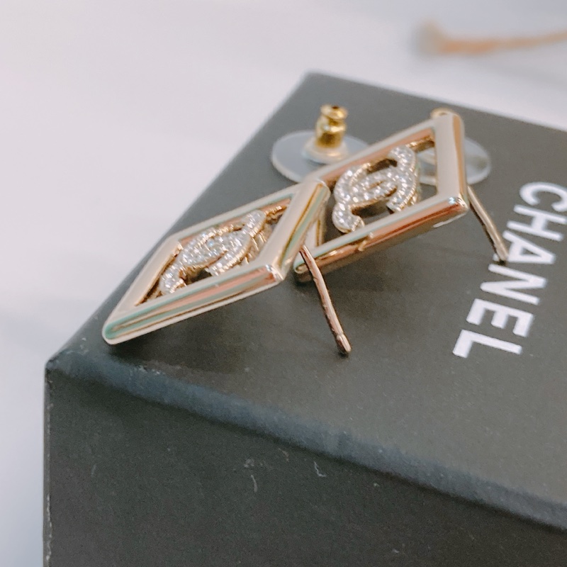 MS0560 CHANEL香奈兒經典CC字加方形耳環 EARRINGS CC LOGO WITH SQUARE-4