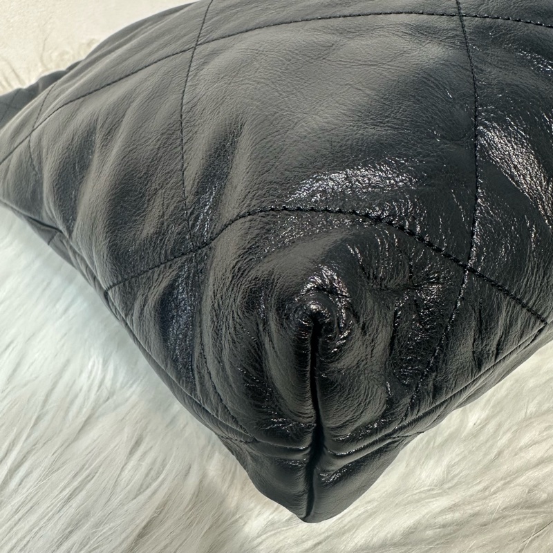 Chanel AS3260 黑皮銀鏈22bag 小號-4