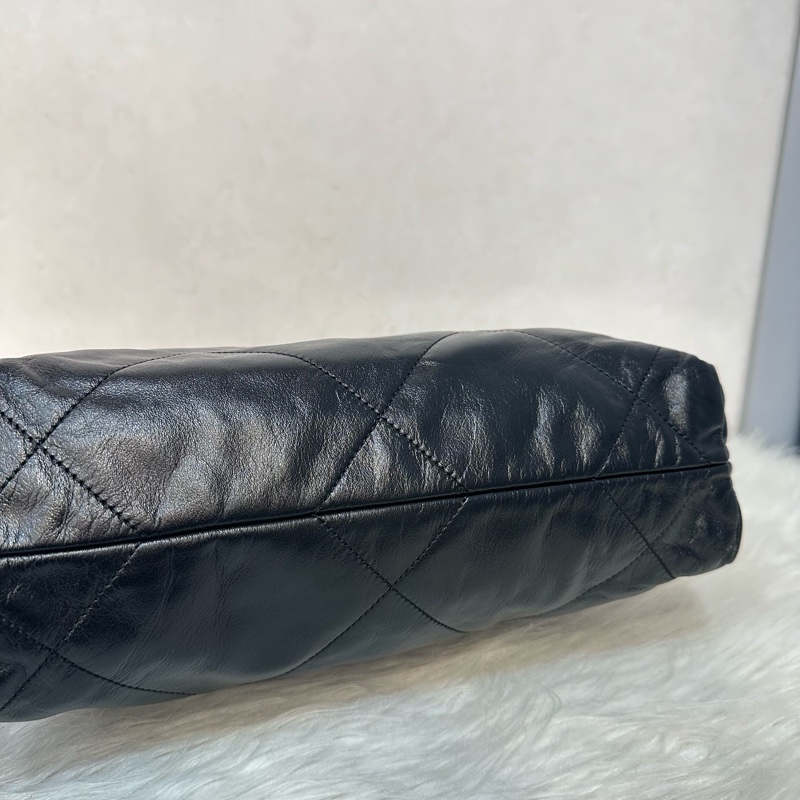 Chanel AS3260 黑皮銀鏈22bag 小號-8