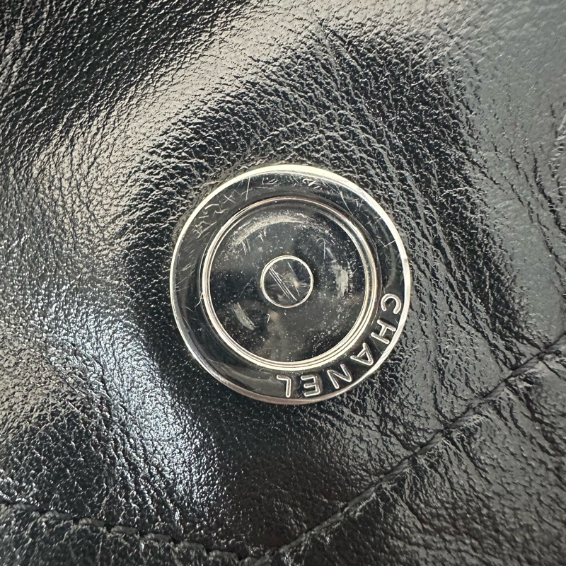 Chanel AS3260 黑皮銀鏈22bag 小號-22