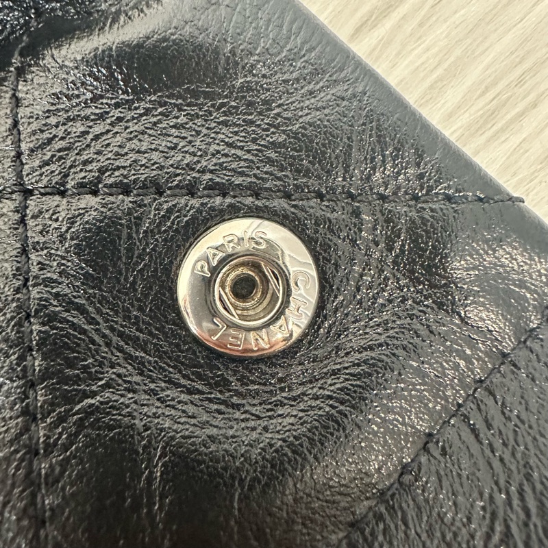 Chanel AS3260 黑皮銀鏈22bag 小號-23