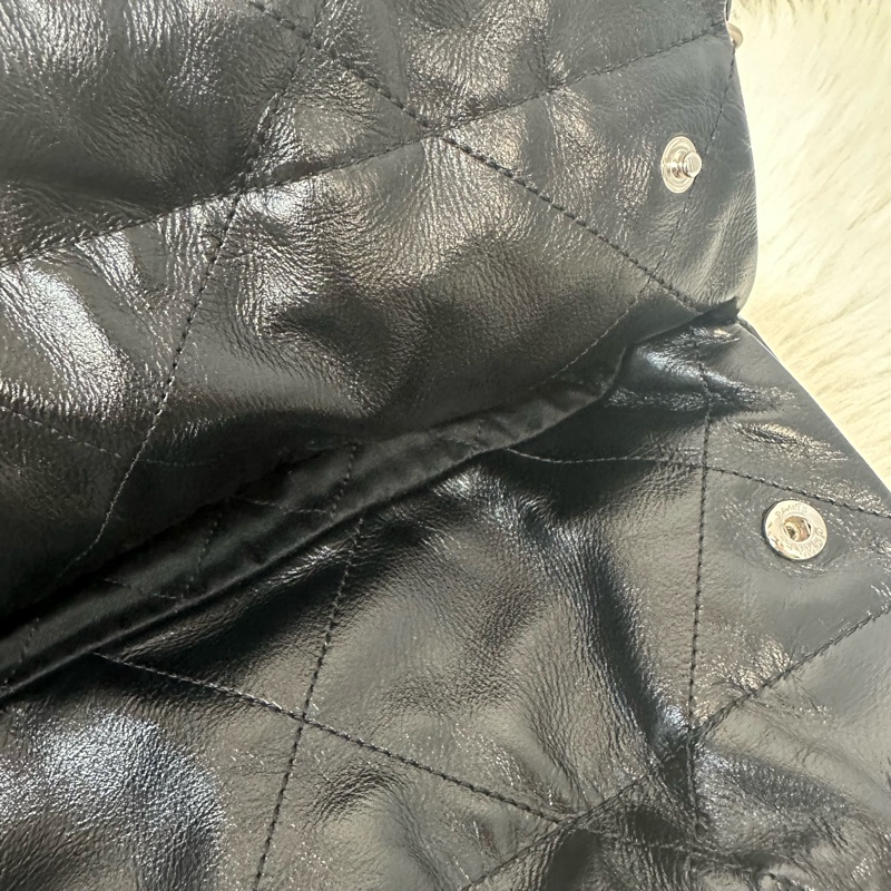 Chanel AS3260 黑皮銀鏈22bag 小號-28