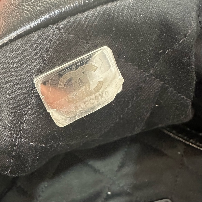Chanel AS3260 黑皮銀鏈22bag 小號-30