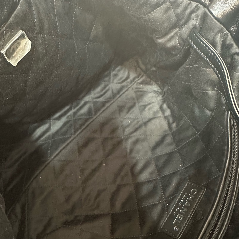 Chanel AS3260 黑皮銀鏈22bag 小號-38