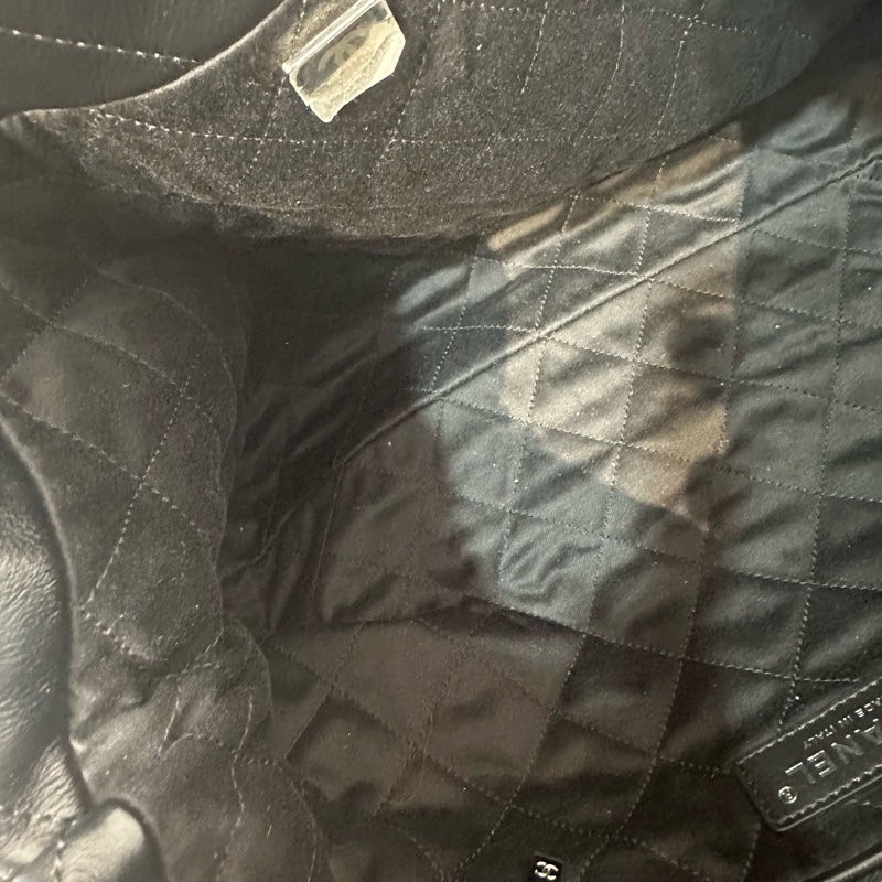 Chanel AS3260 黑皮銀鏈22bag 小號-39