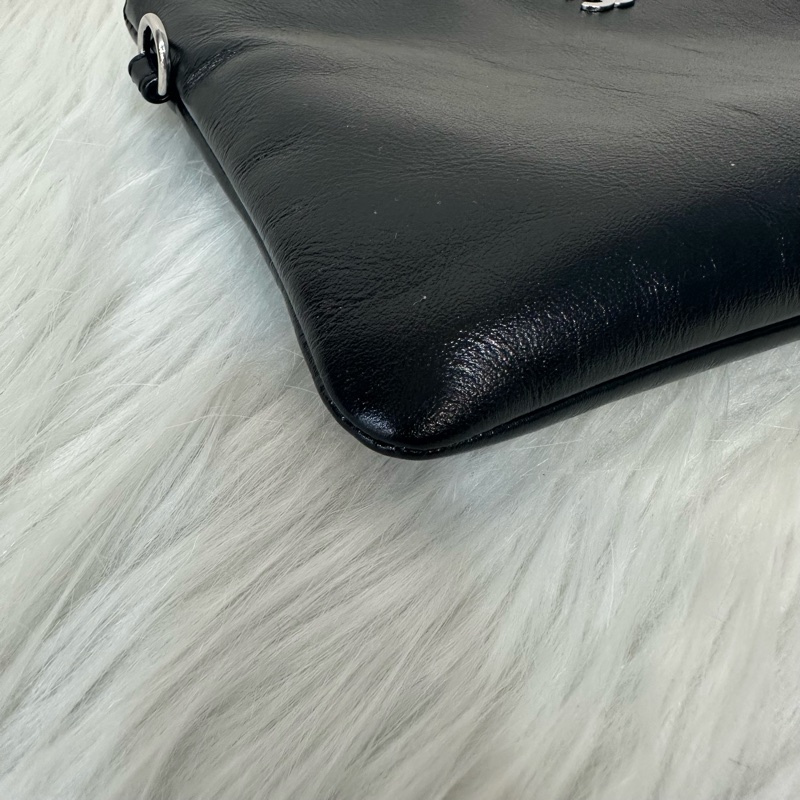 Chanel AS3260 黑皮銀鏈22bag 小號-60