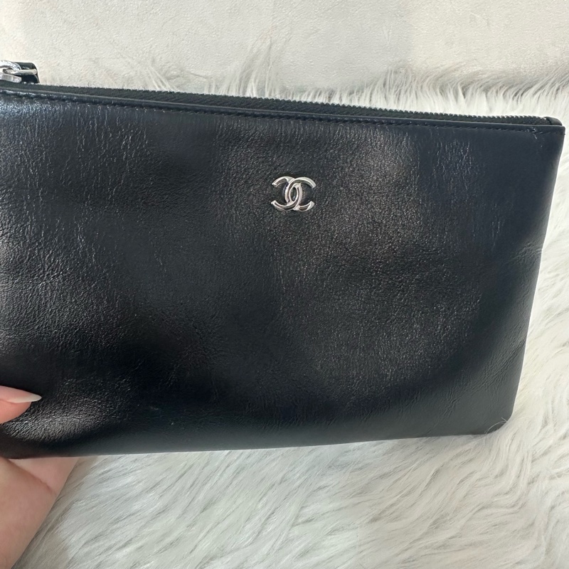 Chanel AS3260 黑皮銀鏈22bag 小號-62