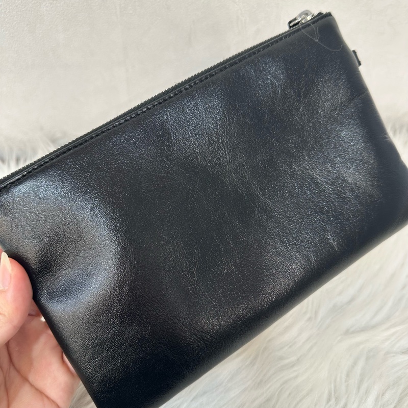 Chanel AS3260 黑皮銀鏈22bag 小號-66