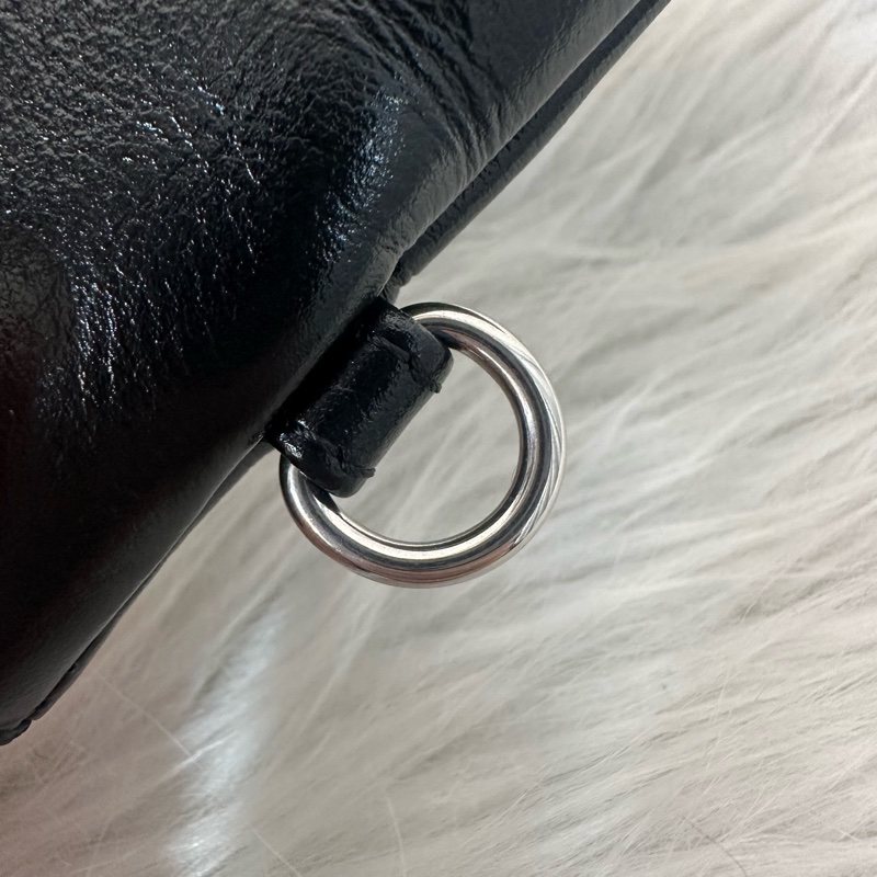 Chanel AS3260 黑皮銀鏈22bag 小號-73