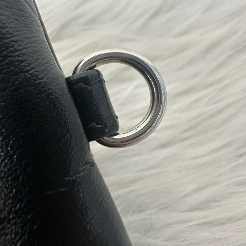 Chanel AS3260 黑皮銀鏈22bag 小號-74