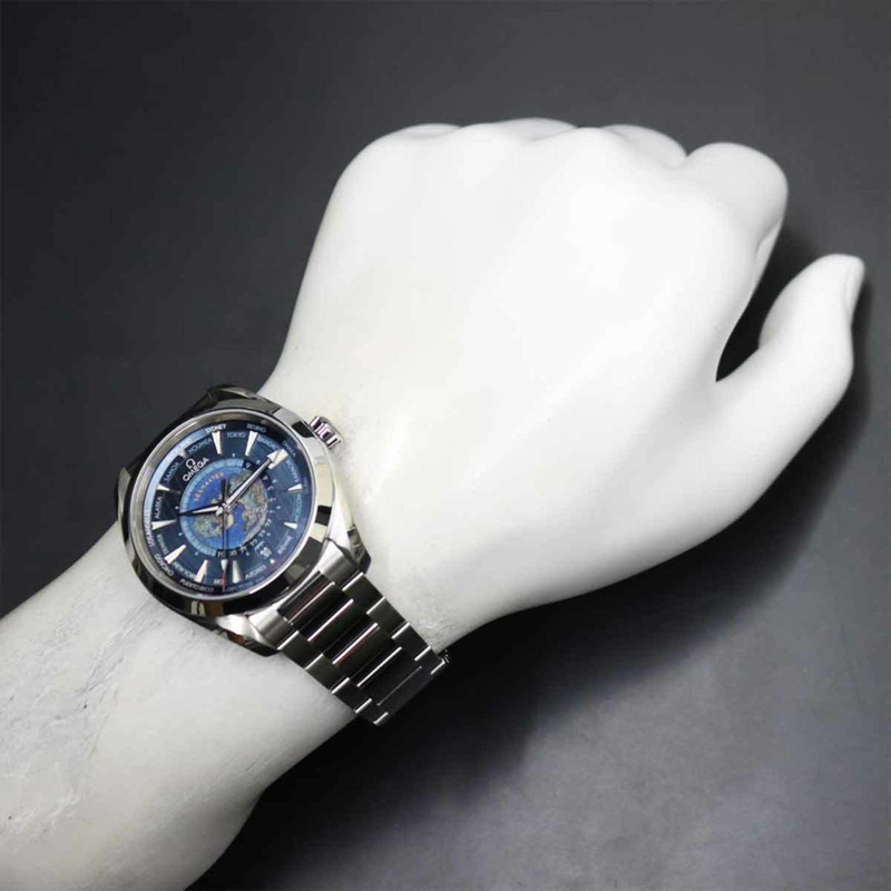 歐米茄海馬系列Aqua Terra GMT世界時至臻同軸腕錶 220 10 43 22 03 001 男士腕錶，附日期顯示及自動上鍊功能-3