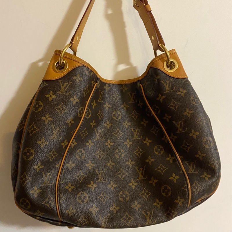 LV 蠻新 使用痕跡 肩背包 單肩包 大包 大容量 磁扣 托特包 南瓜包-2