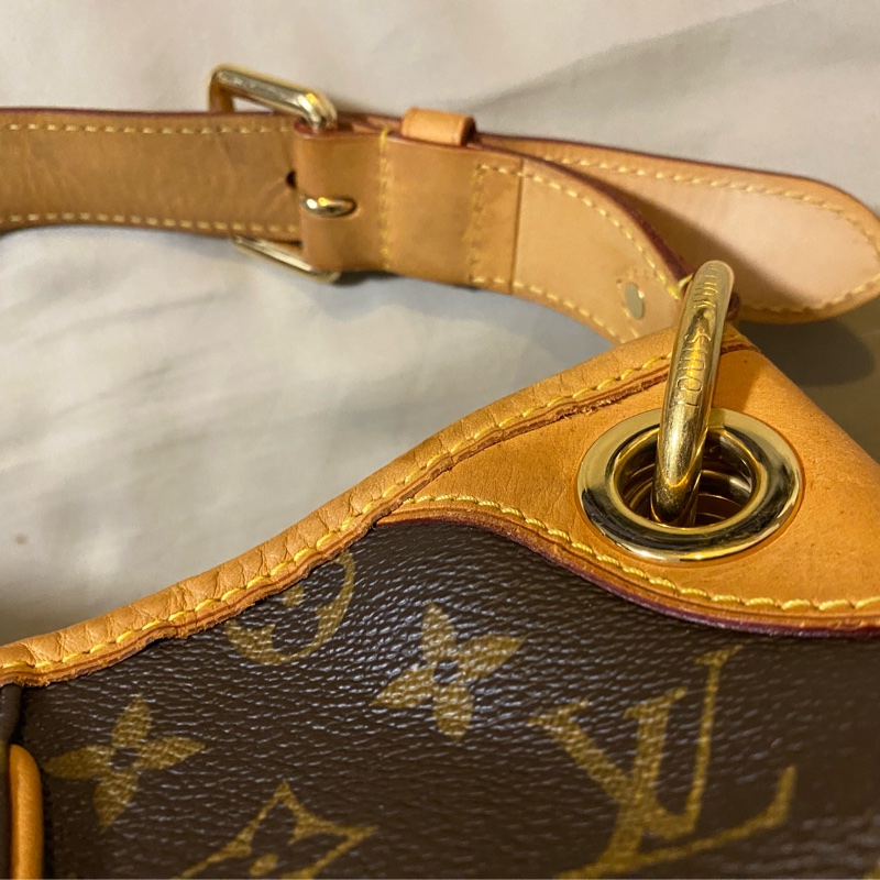 LV 蠻新 使用痕跡 肩背包 單肩包 大包 大容量 磁扣 托特包 南瓜包-14