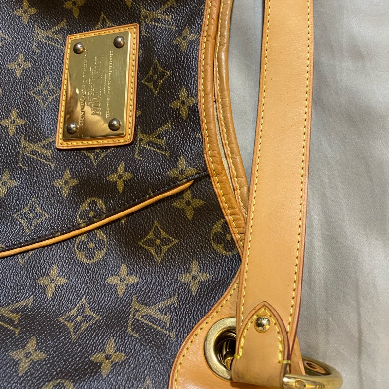 LV 蠻新 使用痕跡 肩背包 單肩包 大包 大容量 磁扣 托特包 南瓜包-16