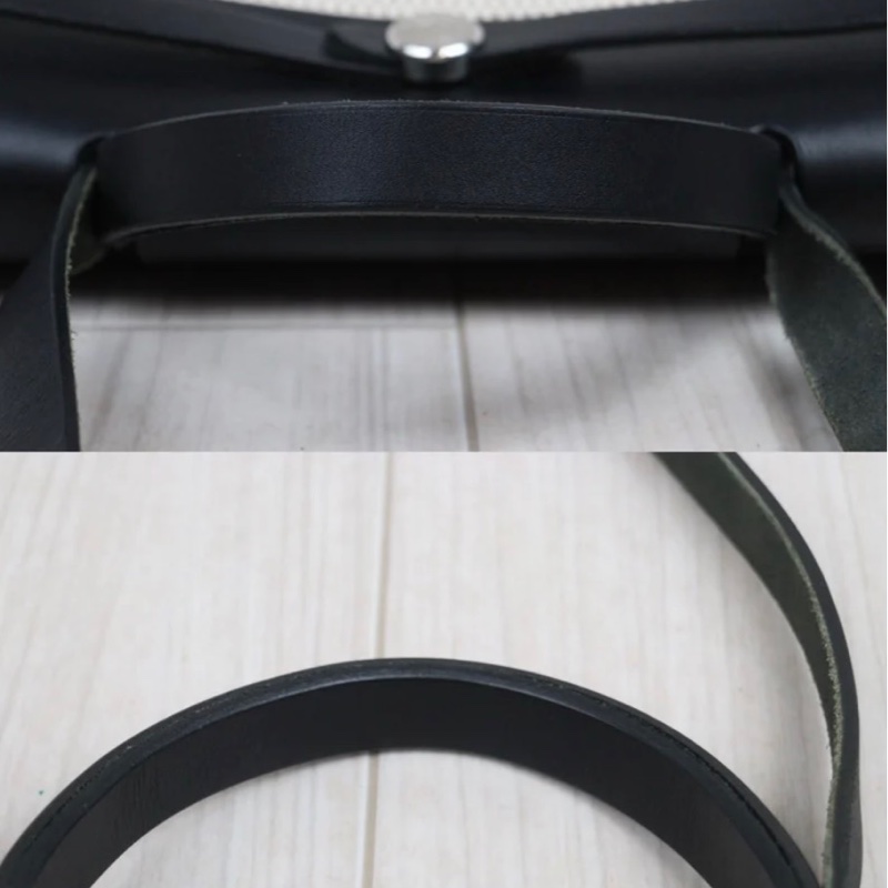 「JL精品代購」 98新 Hermes 愛馬仕 herbag 黑白熊貓色 兩包可替換-5