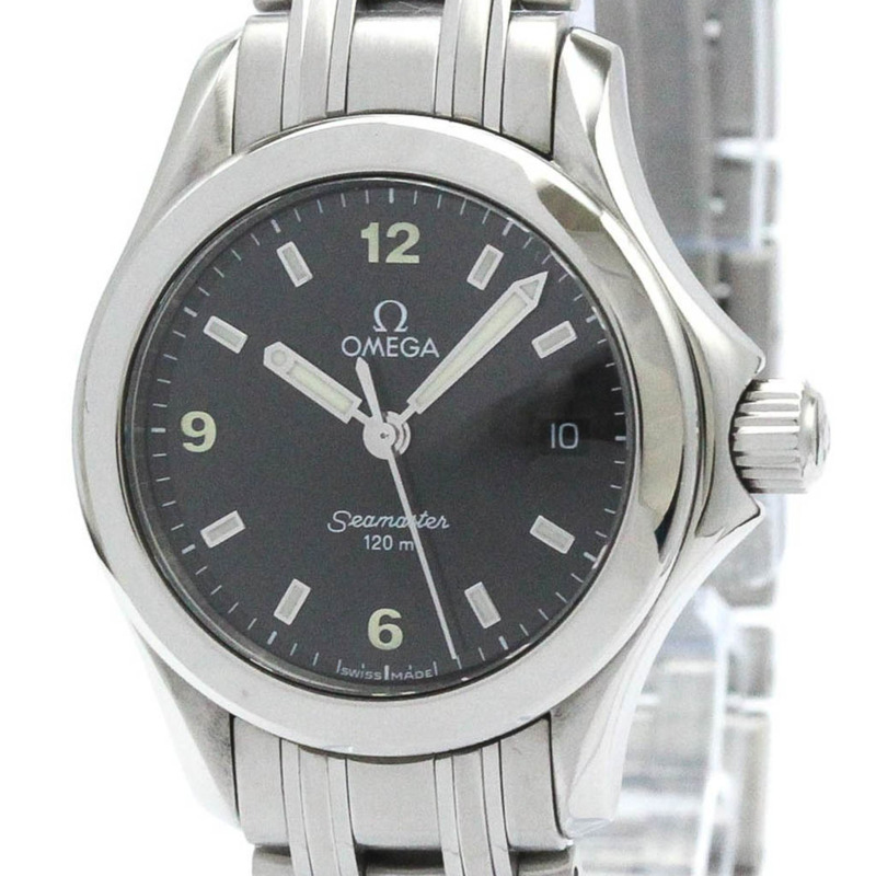 歐米茄海馬系列120公尺精鋼石英女錶 2581.53 拋光款-0