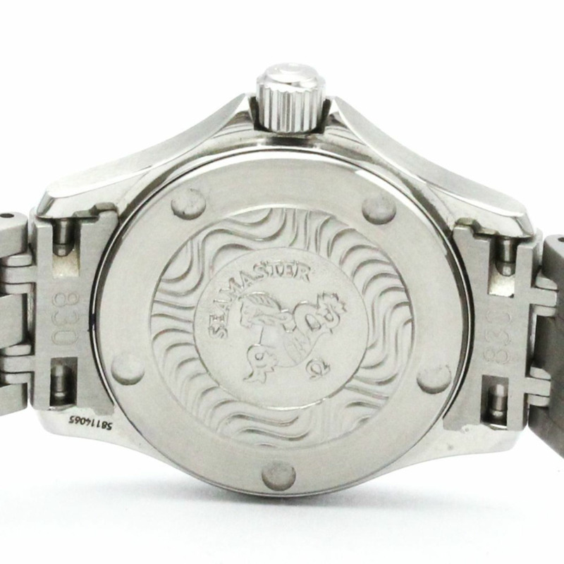 歐米茄海馬系列120公尺精鋼石英女錶 2581.43 拋光款-5