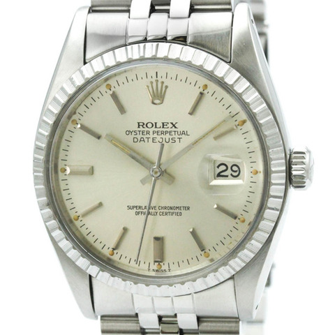 勞力士 Datejust 18K 白金精鋼自動男士腕錶 16030 拋光