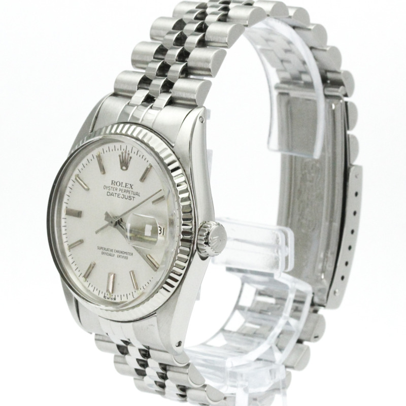 勞力士 Datejust 18K 白金精鋼自動男士腕錶 16014 拋光-1
