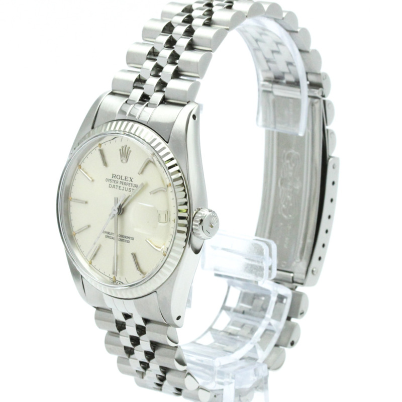 勞力士 Datejust 18K 白金精鋼自動男士腕錶 16014 拋光-1