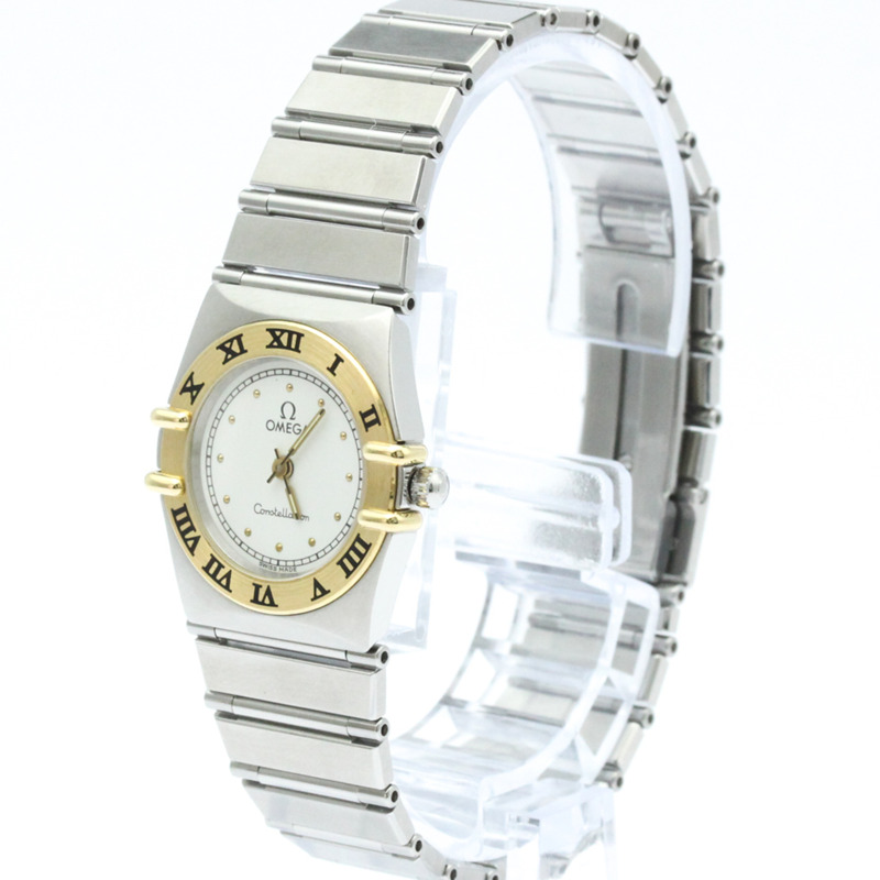歐米茄星座系列18K金精鋼女錶795.1080拋光款-1