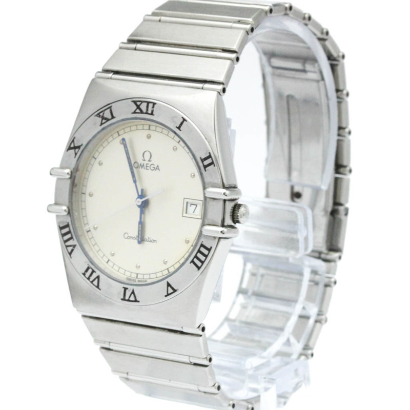 歐米茄星座系列不鏽鋼石英男士腕錶 396.1070 拋光款-1