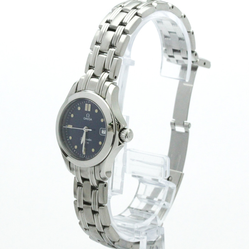 歐米茄海馬系列120公尺精鋼石英女錶 2581.80 拋光款-1