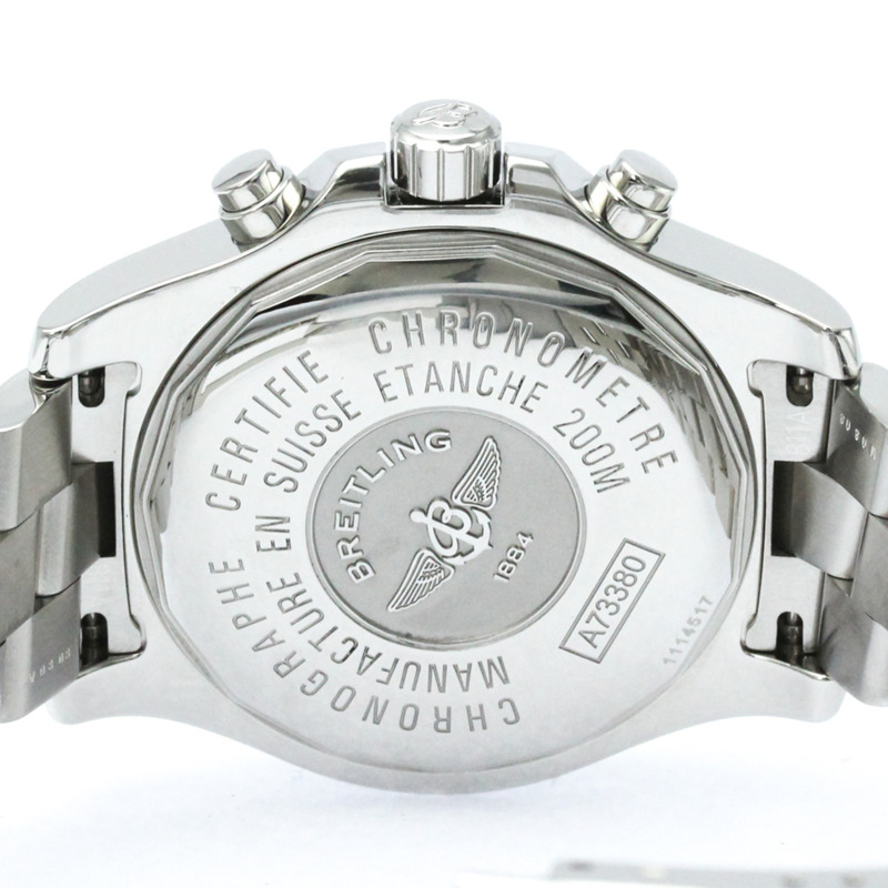 百年靈 Colt 計時碼錶 精鋼石英男錶 A73380 拋光-6