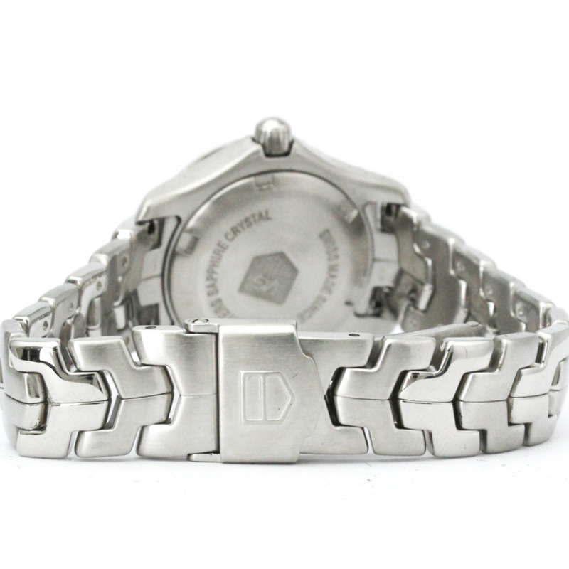 TAG HEUER 豪雅 Link 系列粉紅珍珠貝母錶盤精鋼石英女錶 WJF1312 拋光款-4