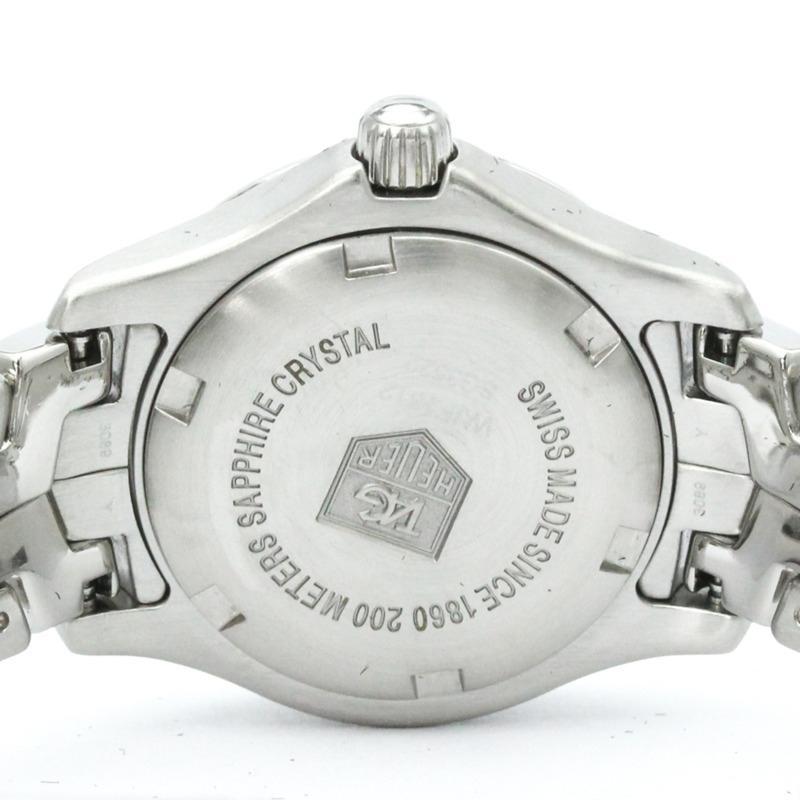 TAG HEUER 豪雅 Link 系列粉紅珍珠貝母錶盤精鋼石英女錶 WJF1312 拋光款-5