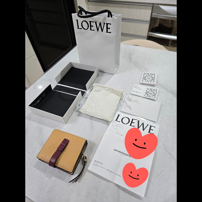 LoeweLOEWE餅乾色 柔軟粒面小牛皮小型拉鍊皮夾 Compact Zip Wallet-11