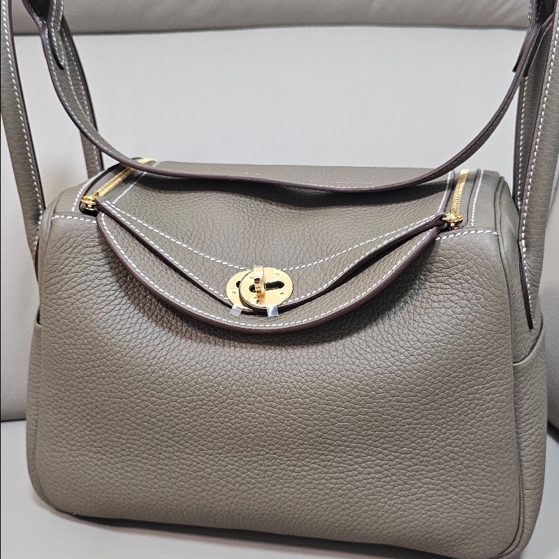 全新 愛馬仕 Hermes Lindy 26 Etoupe gold大象灰金扣 K刻-2