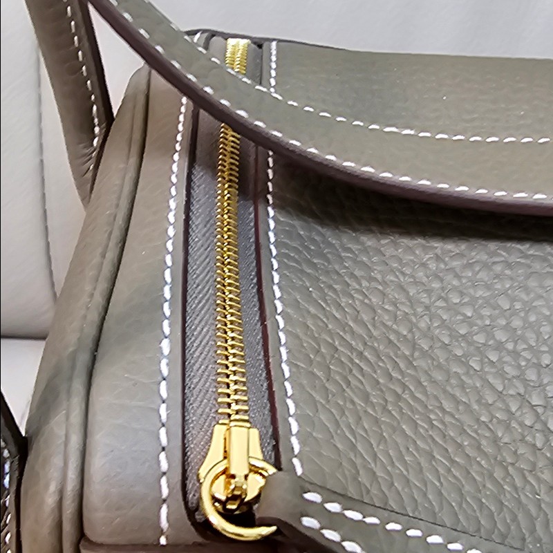 全新 愛馬仕 Hermes Lindy 26 Etoupe gold大象灰金扣 K刻-7