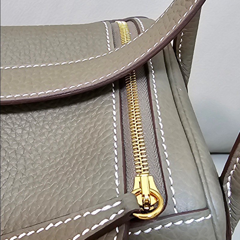 全新 愛馬仕 Hermes Lindy 26 Etoupe gold大象灰金扣 K刻-8