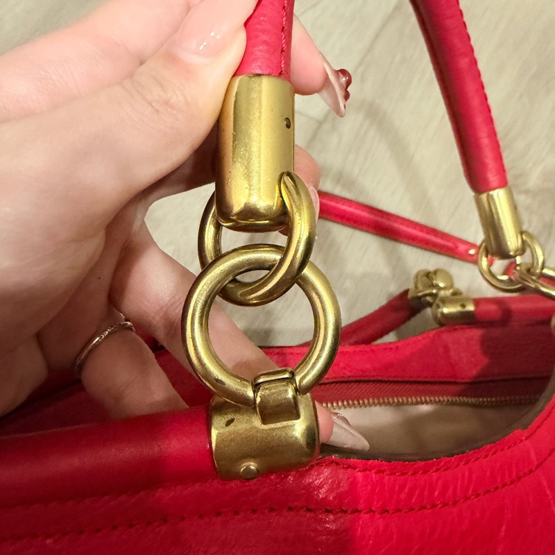 桃色coach托特包-5