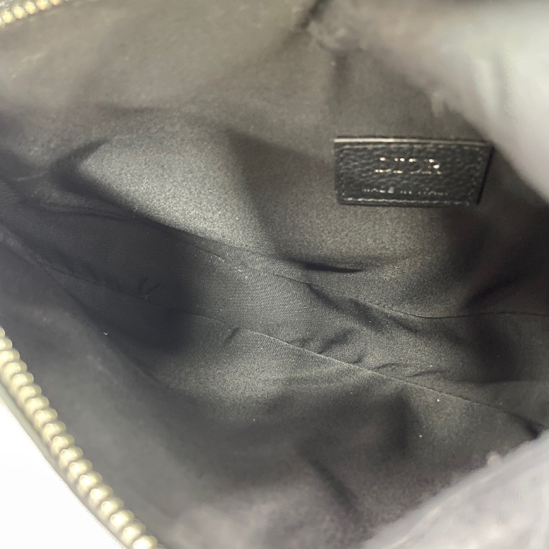 Dior Saddle系列磁性翻蓋粒面觸感牛皮黑色全皮馬鞍斜背包胸包25*16*4.5  98新配件塵袋-3